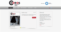 Desktop Screenshot of chorosjournal.com